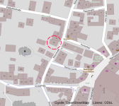 Karte: Die Lage der Ritterstrasse 13 auf der Stadtkarte