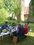 Grillen nahe der Simeoniskirche