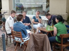 Ein Treffen open-air